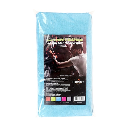 Edgeless Microfiber Cloths - 16 X 16 - Blue 12 Pack, 12PK